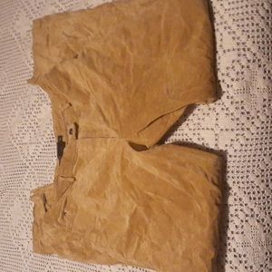 Suede tan colored pants